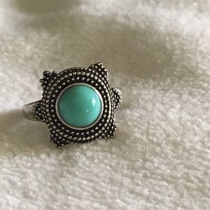 Turquoise square ring